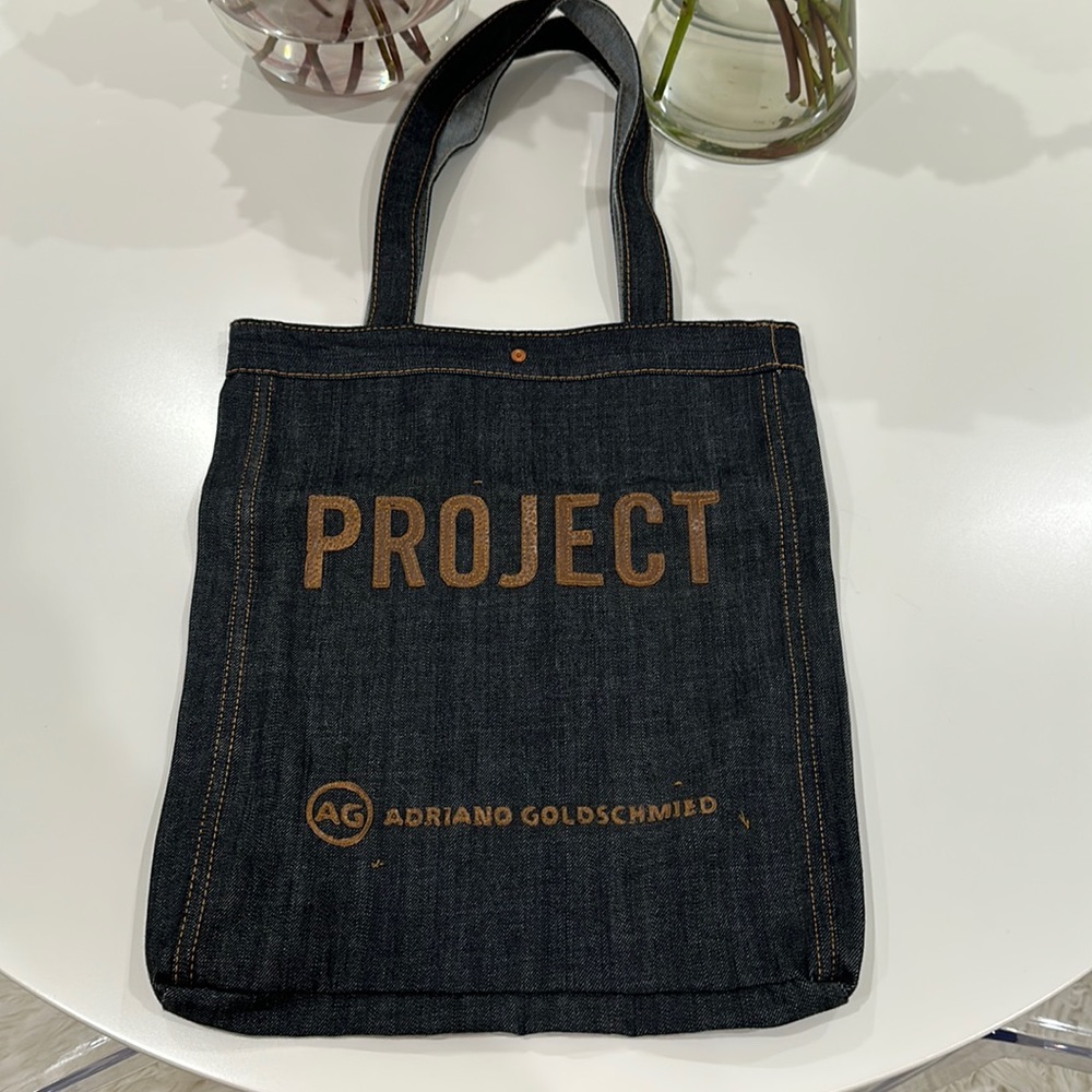 AG denim tote bag
